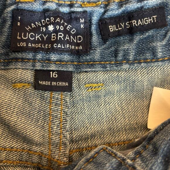 Lucky Brand Girls Billy Straight Jeans-Size 16 - Picture 6 of 6